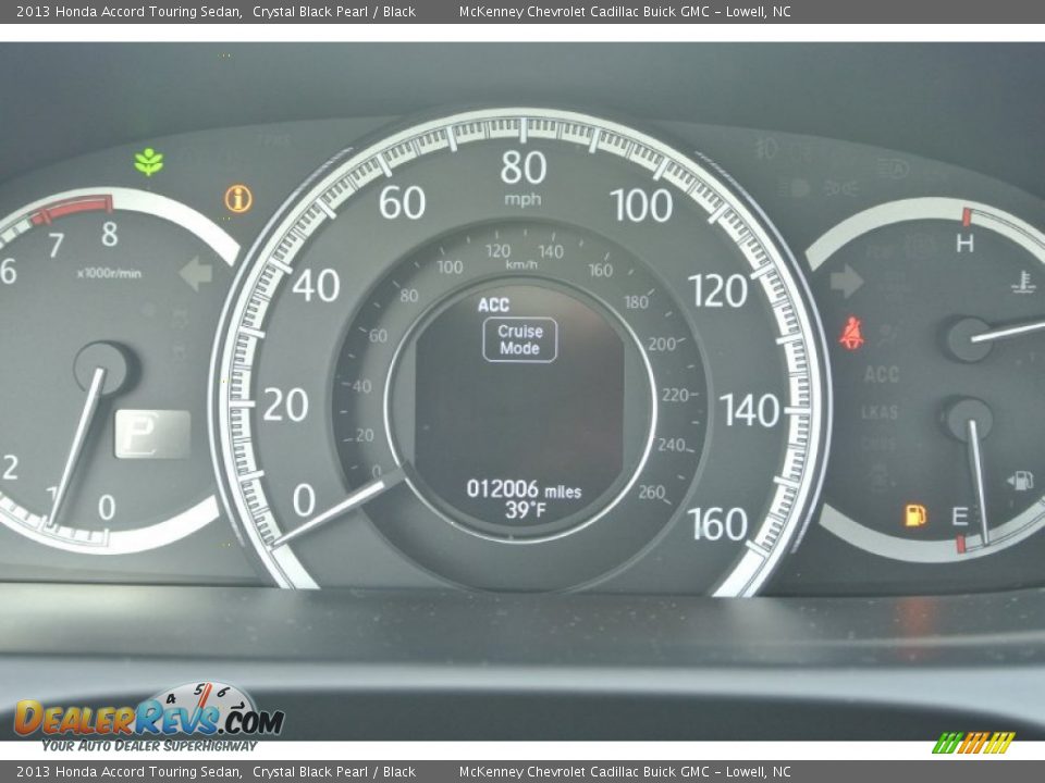 2013 Honda Accord Touring Sedan Crystal Black Pearl / Black Photo #21