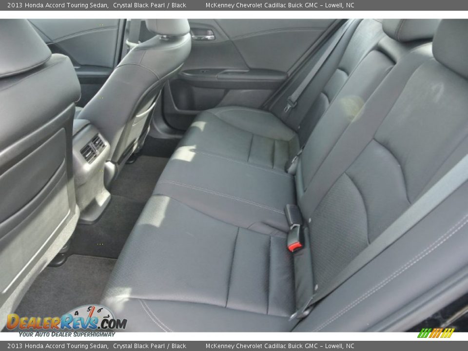 2013 Honda Accord Touring Sedan Crystal Black Pearl / Black Photo #22