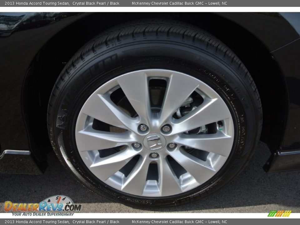 2013 Honda Accord Touring Sedan Crystal Black Pearl / Black Photo #26