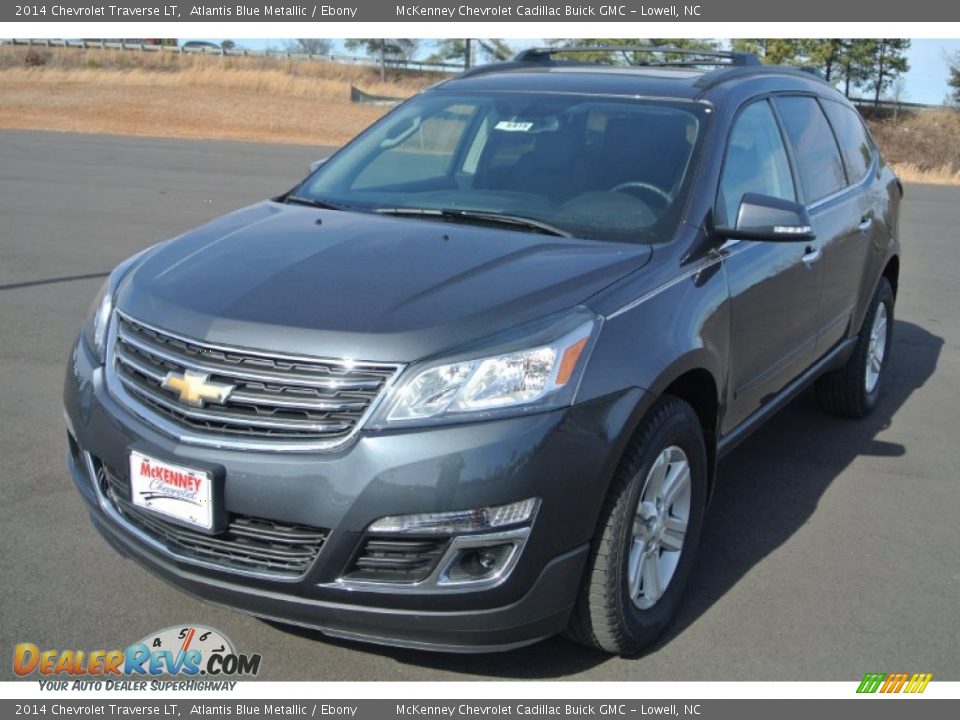 2014 Chevrolet Traverse LT Atlantis Blue Metallic / Ebony Photo #2