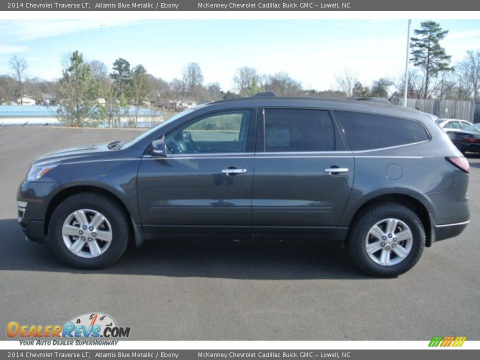 2014 Chevrolet Traverse LT Atlantis Blue Metallic / Ebony Photo #3
