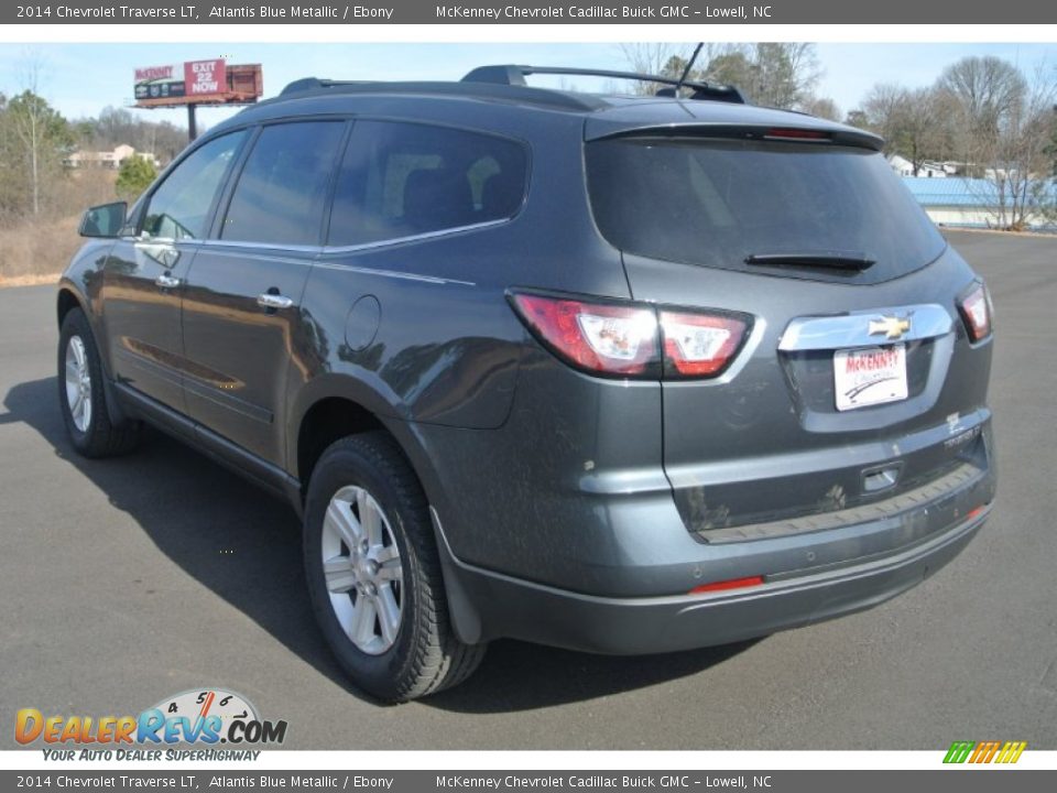 2014 Chevrolet Traverse LT Atlantis Blue Metallic / Ebony Photo #4