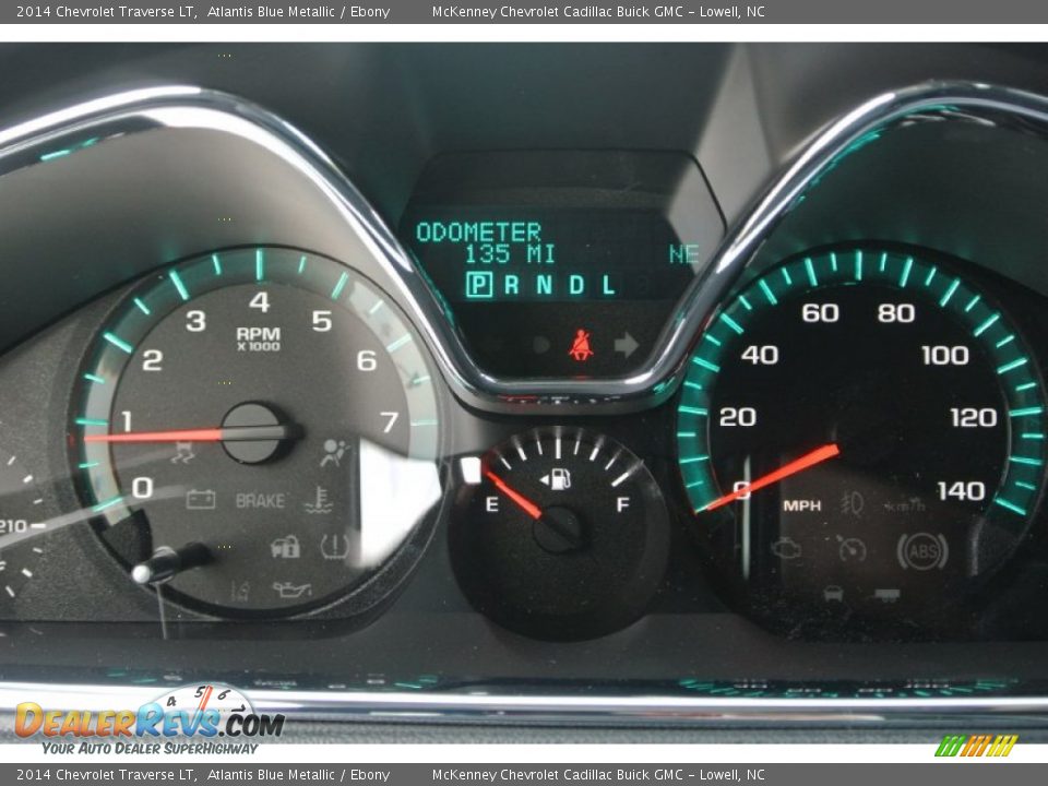2014 Chevrolet Traverse LT Atlantis Blue Metallic / Ebony Photo #14