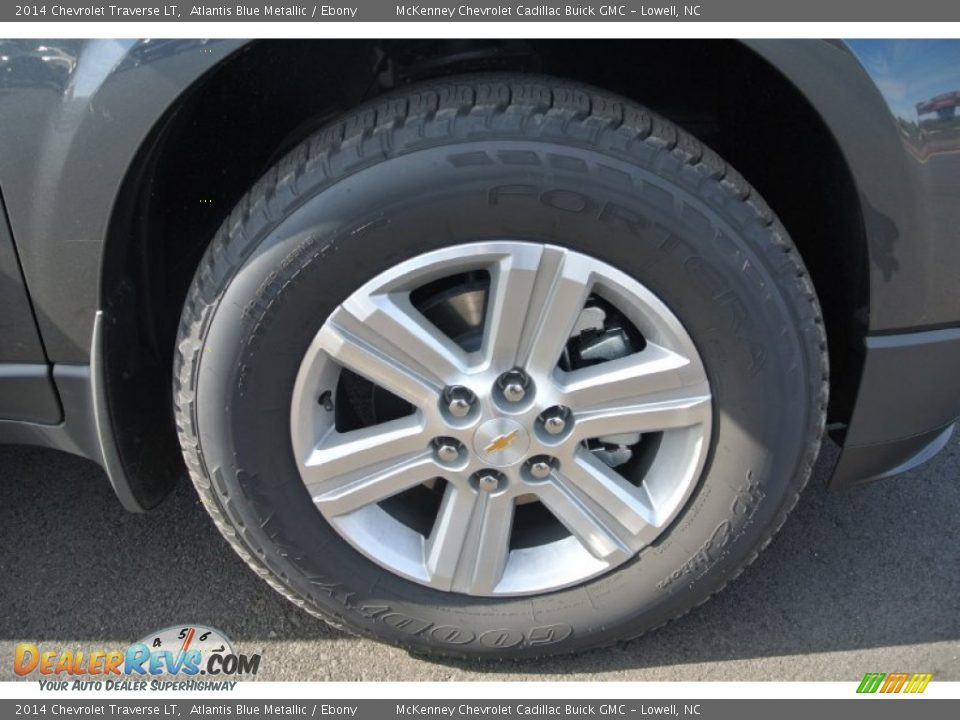 2014 Chevrolet Traverse LT Atlantis Blue Metallic / Ebony Photo #21