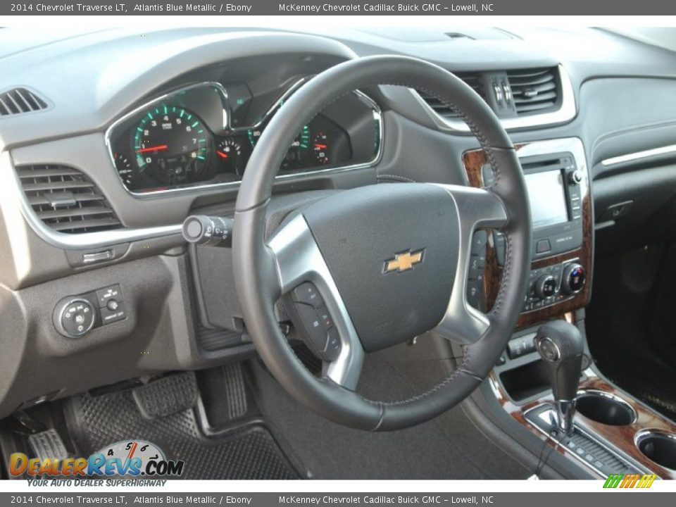 2014 Chevrolet Traverse LT Atlantis Blue Metallic / Ebony Photo #22