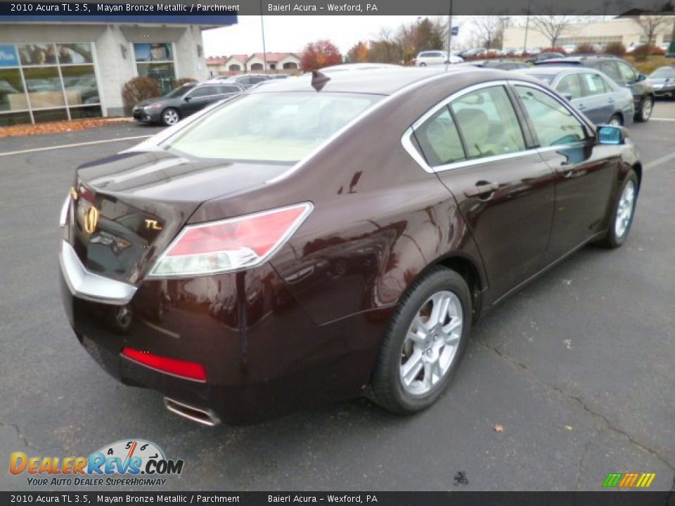 2010 Acura TL 3.5 Mayan Bronze Metallic / Parchment Photo #7