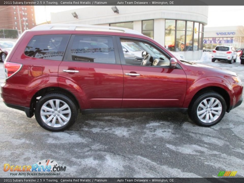 2011 Subaru Forester 2.5 X Touring Camelia Red Metallic / Platinum Photo #7