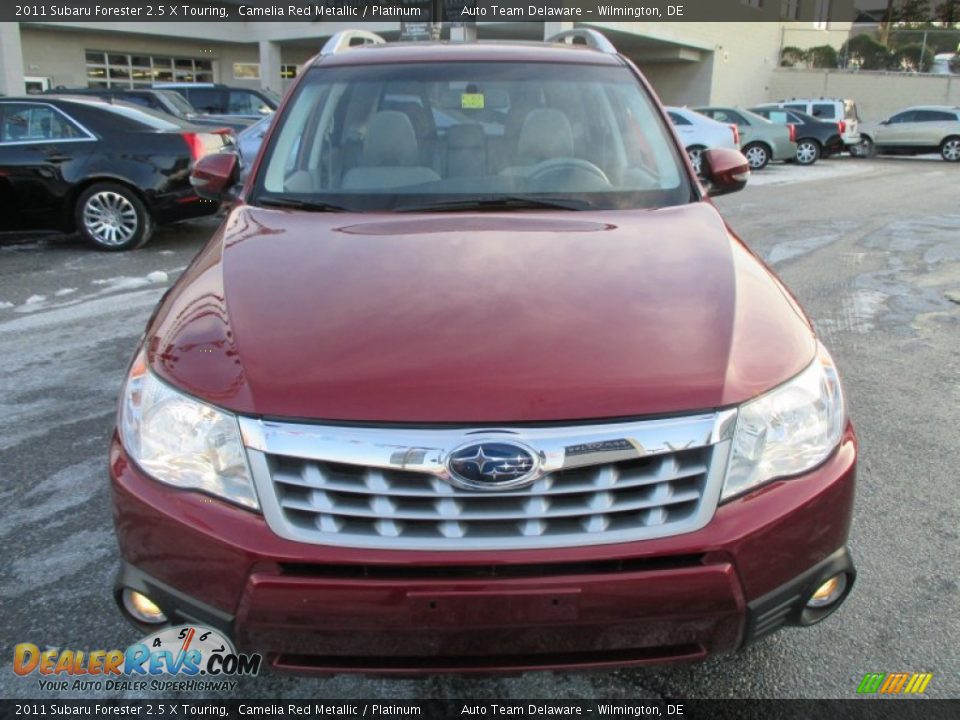 2011 Subaru Forester 2.5 X Touring Camelia Red Metallic / Platinum Photo #9
