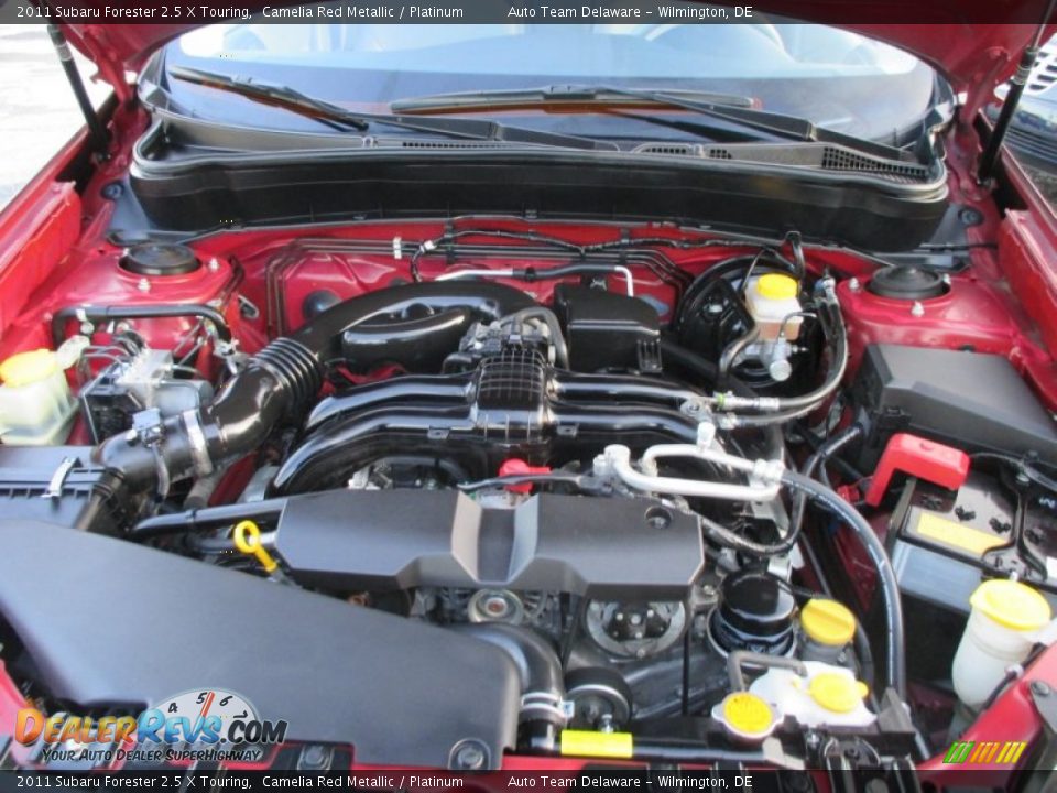 2011 Subaru Forester 2.5 X Touring Camelia Red Metallic / Platinum Photo #10