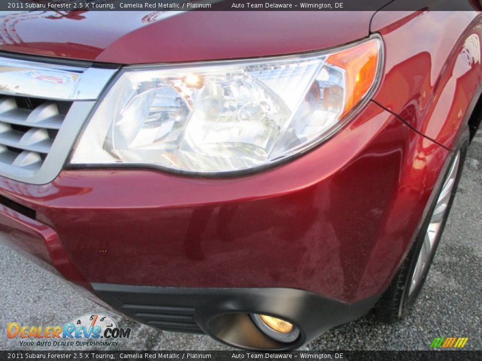 2011 Subaru Forester 2.5 X Touring Camelia Red Metallic / Platinum Photo #11