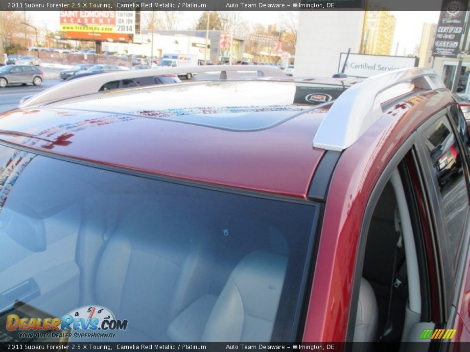 2011 Subaru Forester 2.5 X Touring Camelia Red Metallic / Platinum Photo #12