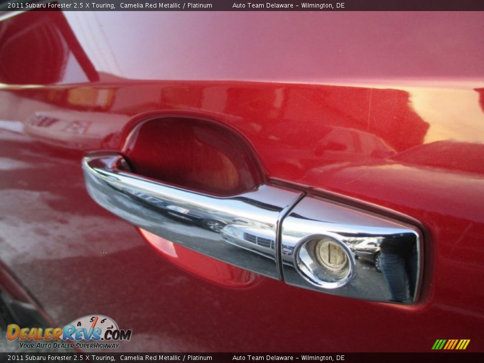 2011 Subaru Forester 2.5 X Touring Camelia Red Metallic / Platinum Photo #14