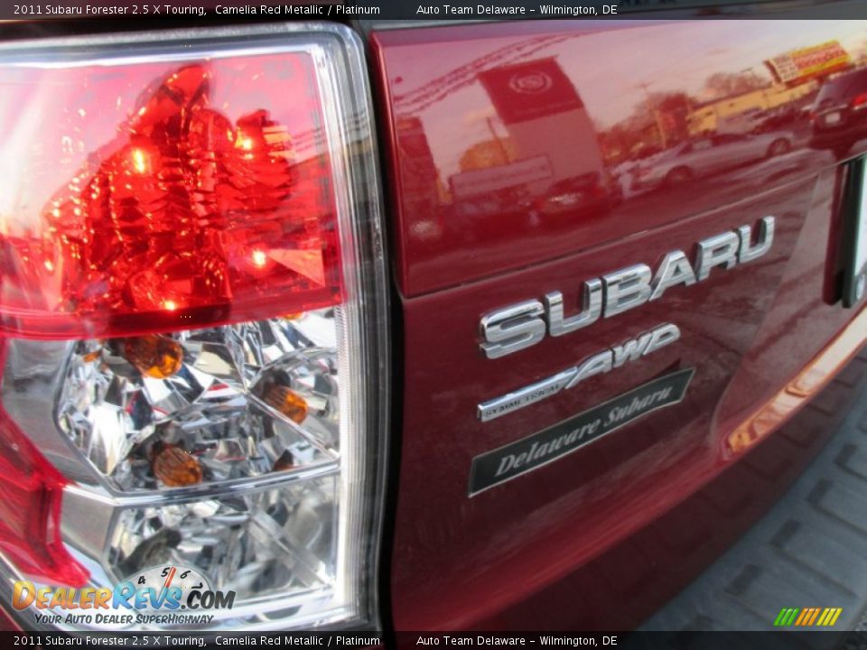 2011 Subaru Forester 2.5 X Touring Camelia Red Metallic / Platinum Photo #15