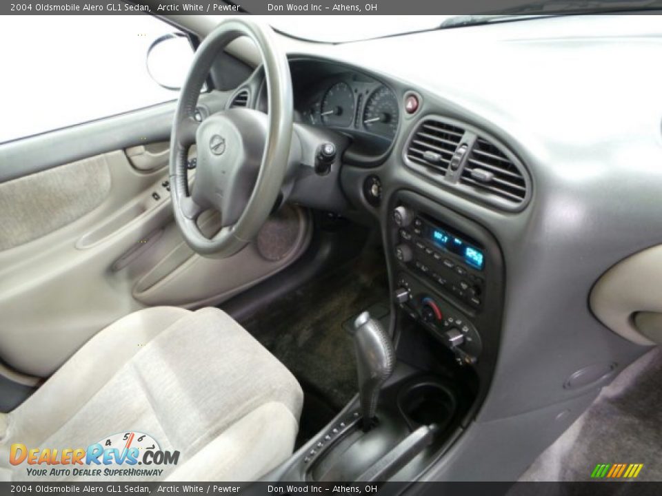 2004 Oldsmobile Alero GL1 Sedan Arctic White / Pewter Photo #22