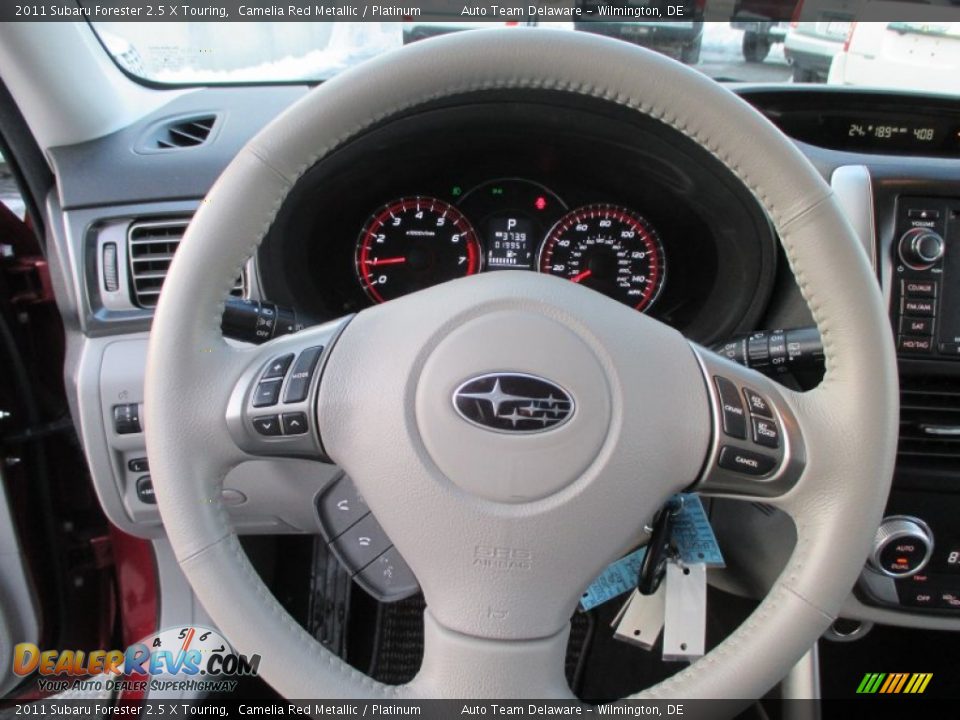 2011 Subaru Forester 2.5 X Touring Camelia Red Metallic / Platinum Photo #19
