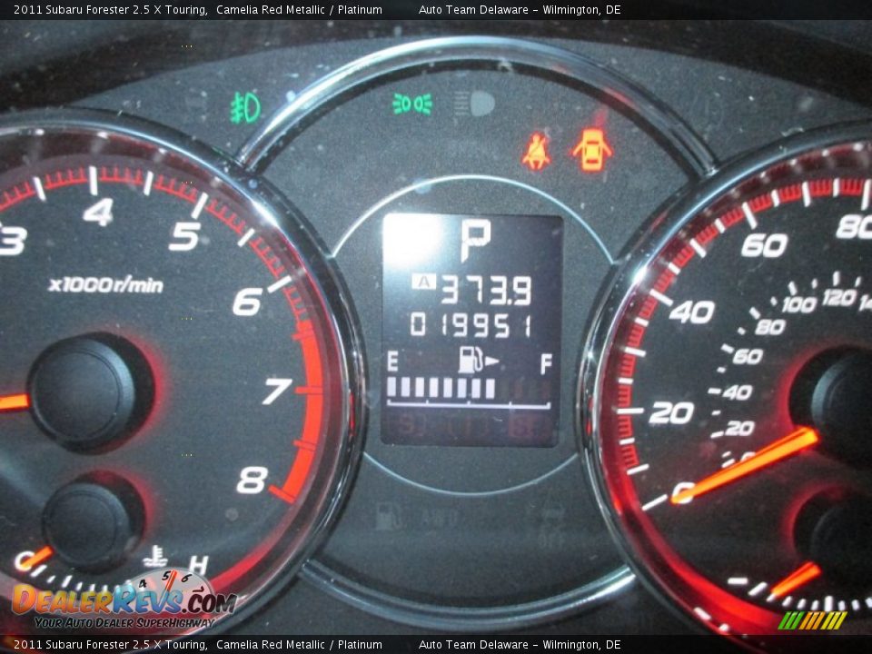 2011 Subaru Forester 2.5 X Touring Camelia Red Metallic / Platinum Photo #20