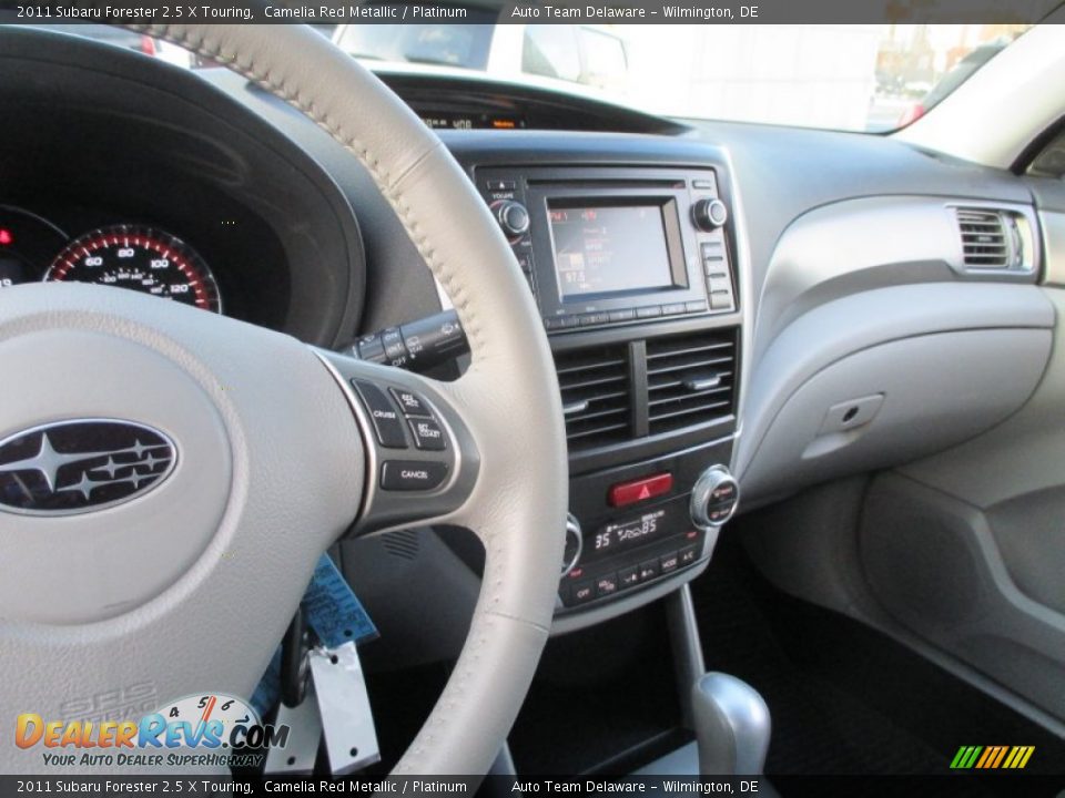 2011 Subaru Forester 2.5 X Touring Camelia Red Metallic / Platinum Photo #21