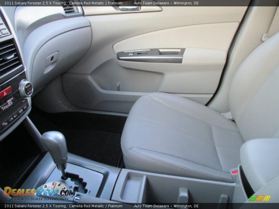 2011 Subaru Forester 2.5 X Touring Camelia Red Metallic / Platinum Photo #22