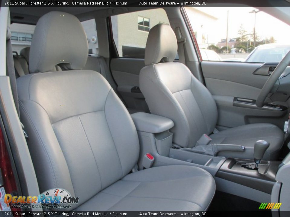 2011 Subaru Forester 2.5 X Touring Camelia Red Metallic / Platinum Photo #23