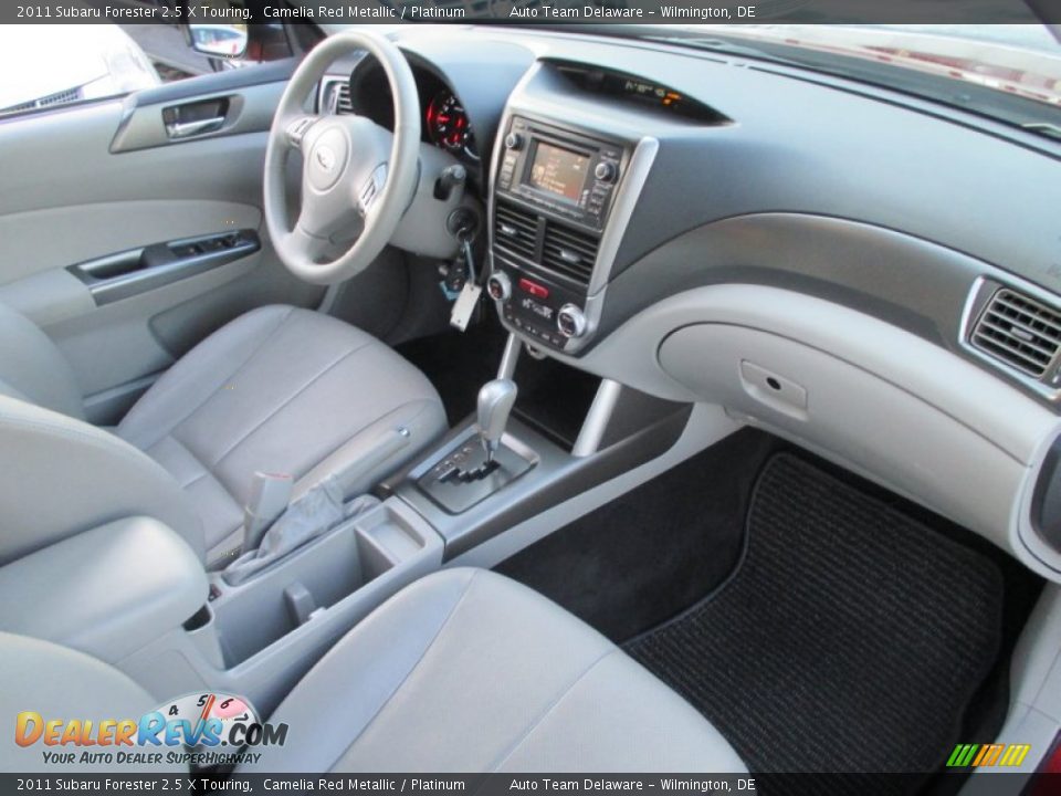 2011 Subaru Forester 2.5 X Touring Camelia Red Metallic / Platinum Photo #24