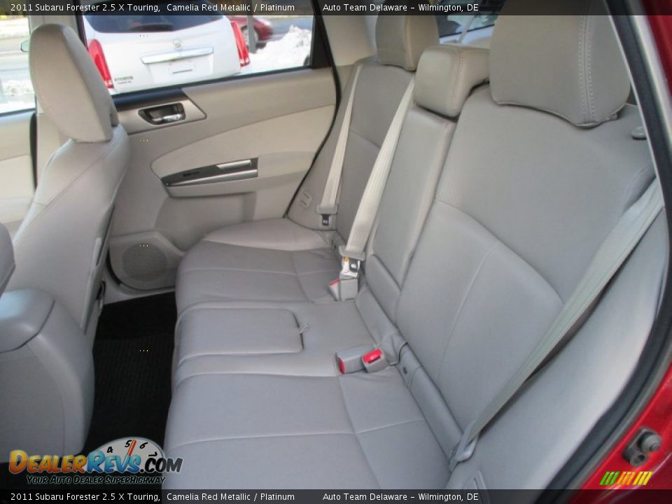 2011 Subaru Forester 2.5 X Touring Camelia Red Metallic / Platinum Photo #26