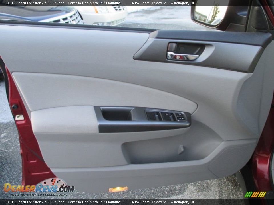 2011 Subaru Forester 2.5 X Touring Camelia Red Metallic / Platinum Photo #28