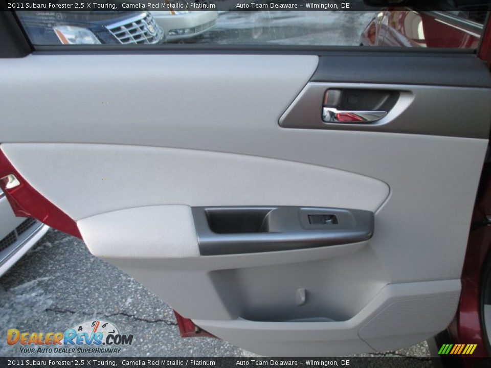 2011 Subaru Forester 2.5 X Touring Camelia Red Metallic / Platinum Photo #29