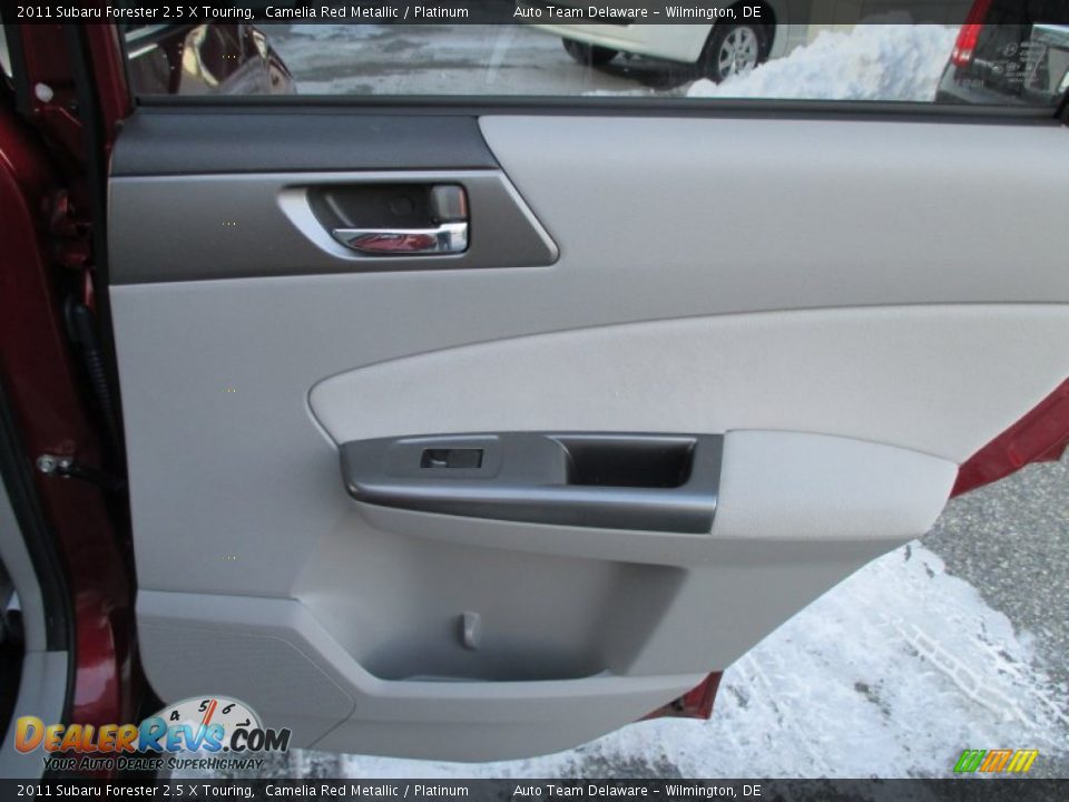 2011 Subaru Forester 2.5 X Touring Camelia Red Metallic / Platinum Photo #30