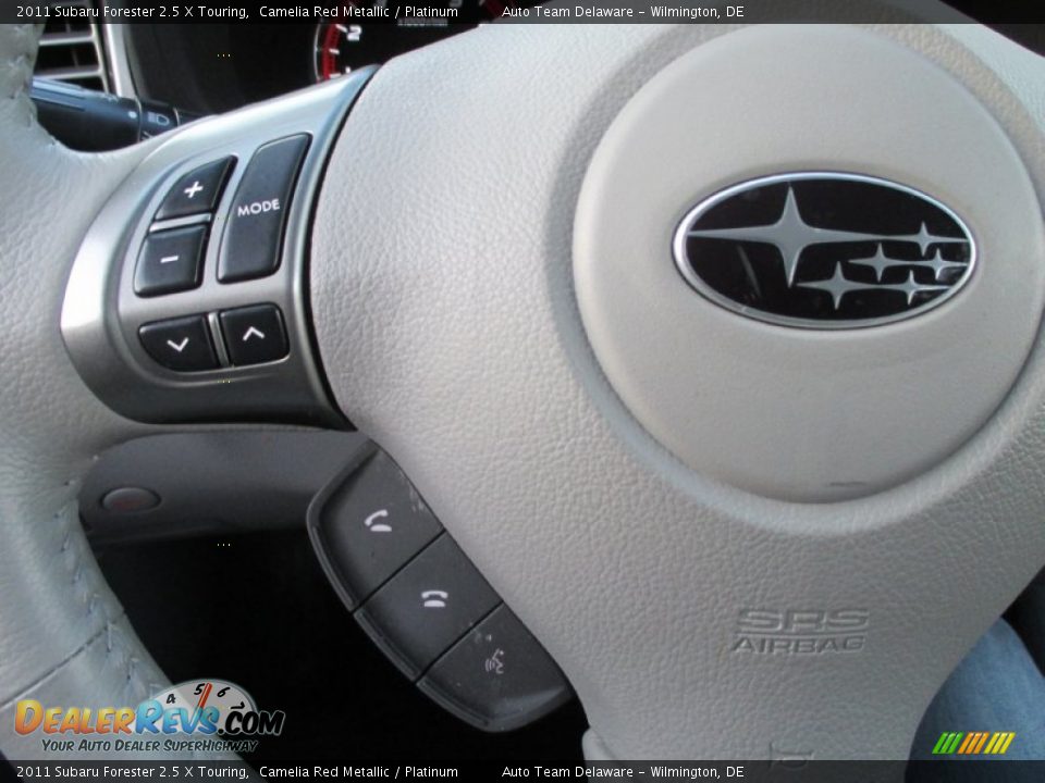 2011 Subaru Forester 2.5 X Touring Camelia Red Metallic / Platinum Photo #33