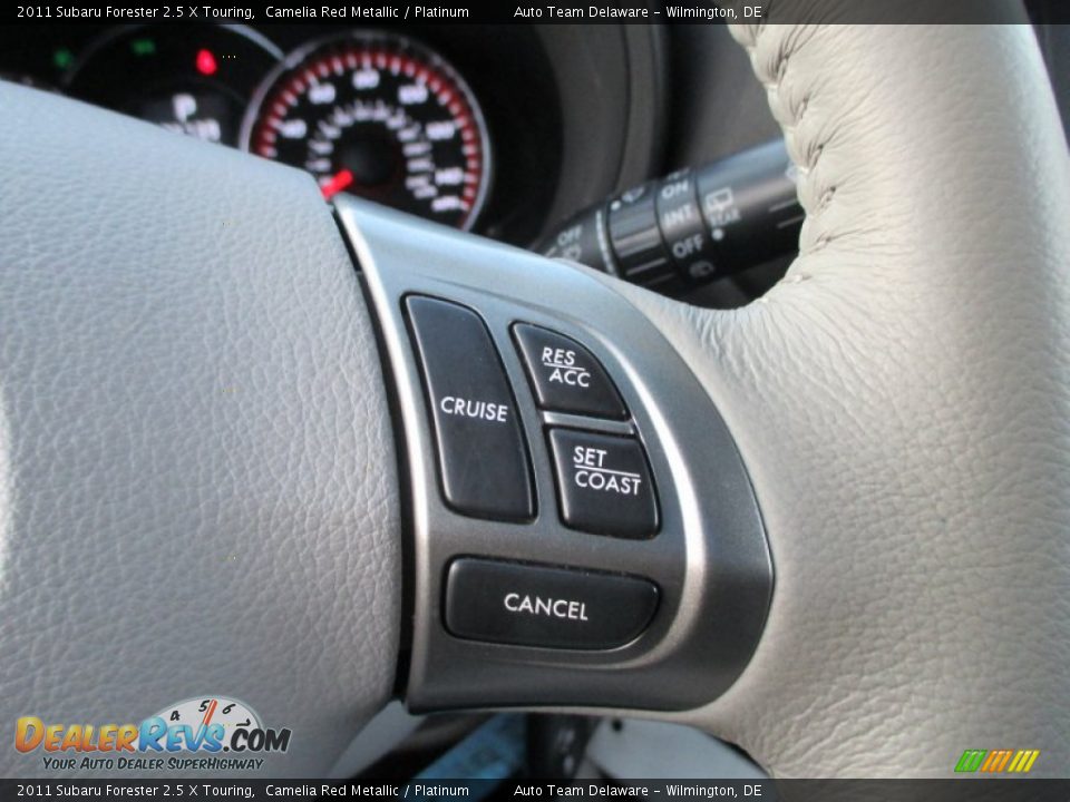 2011 Subaru Forester 2.5 X Touring Camelia Red Metallic / Platinum Photo #34