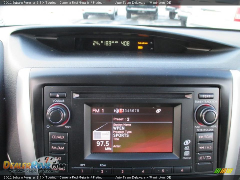 2011 Subaru Forester 2.5 X Touring Camelia Red Metallic / Platinum Photo #35
