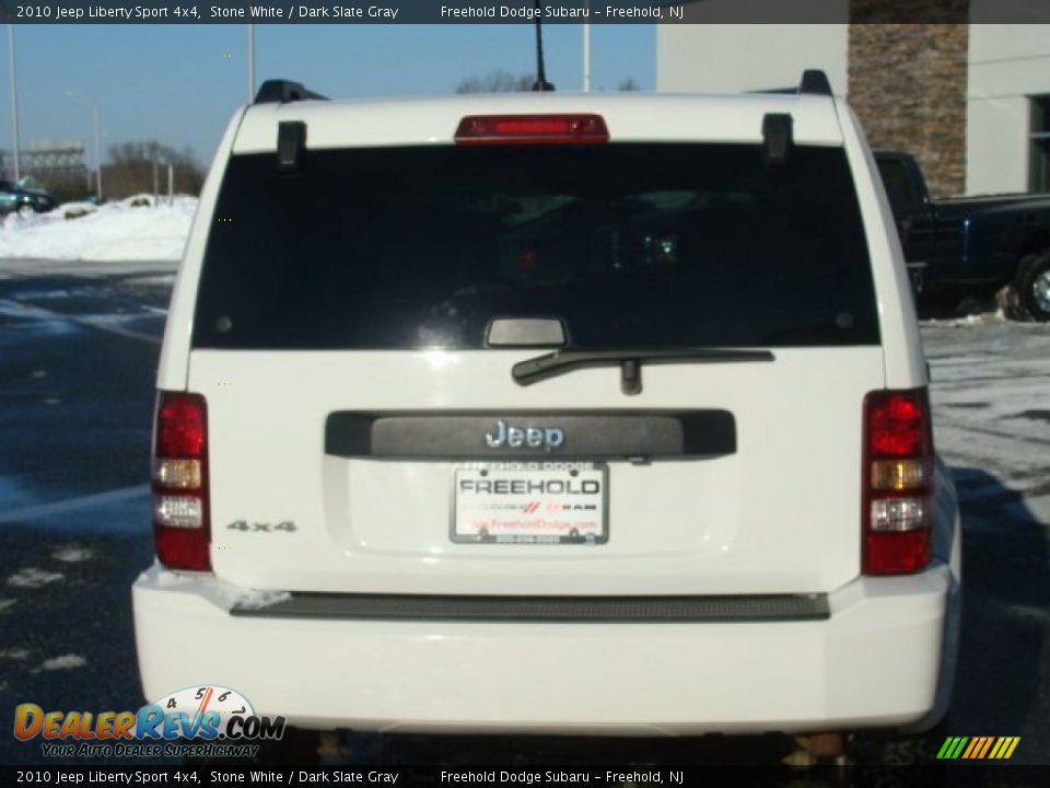 2010 Jeep Liberty Sport 4x4 Stone White / Dark Slate Gray Photo #5