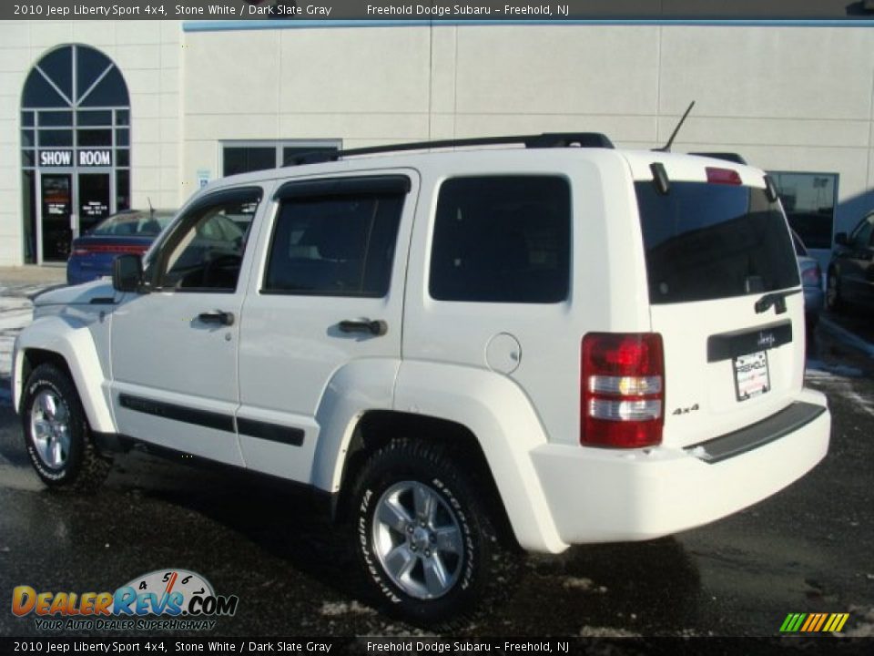 2010 Jeep Liberty Sport 4x4 Stone White / Dark Slate Gray Photo #8