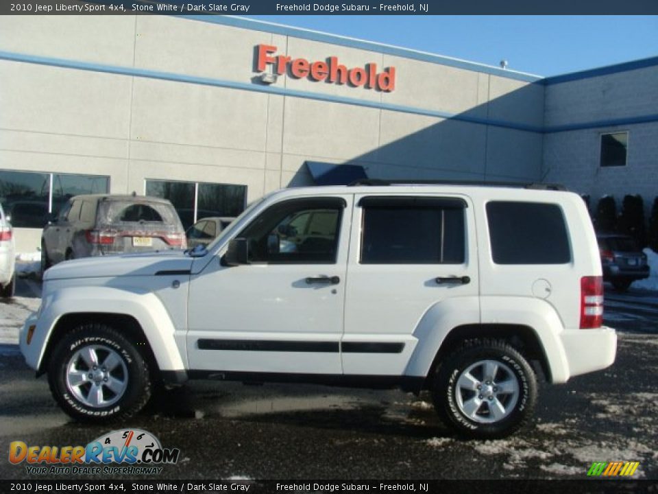 2010 Jeep Liberty Sport 4x4 Stone White / Dark Slate Gray Photo #9