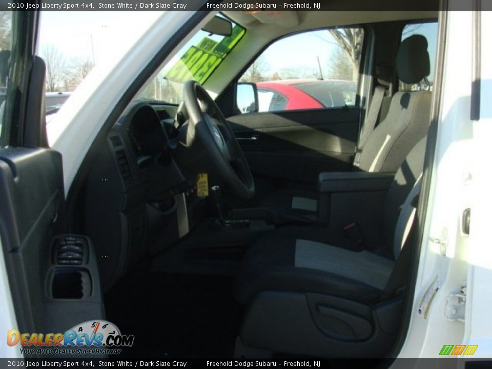 2010 Jeep Liberty Sport 4x4 Stone White / Dark Slate Gray Photo #15