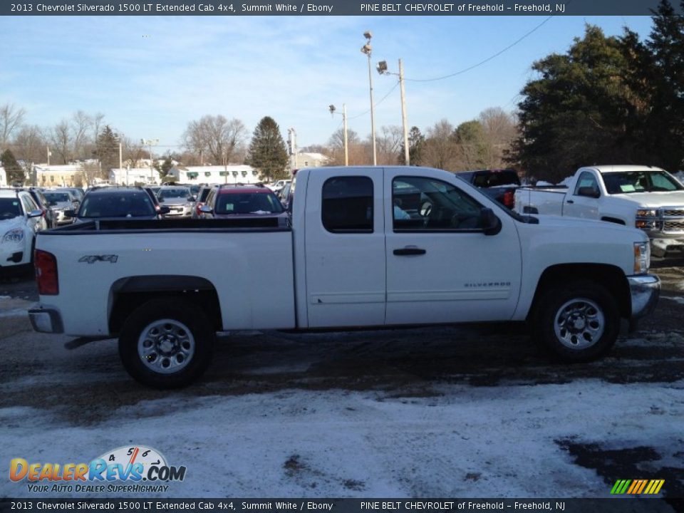 2013 Chevrolet Silverado 1500 LT Extended Cab 4x4 Summit White / Ebony Photo #8