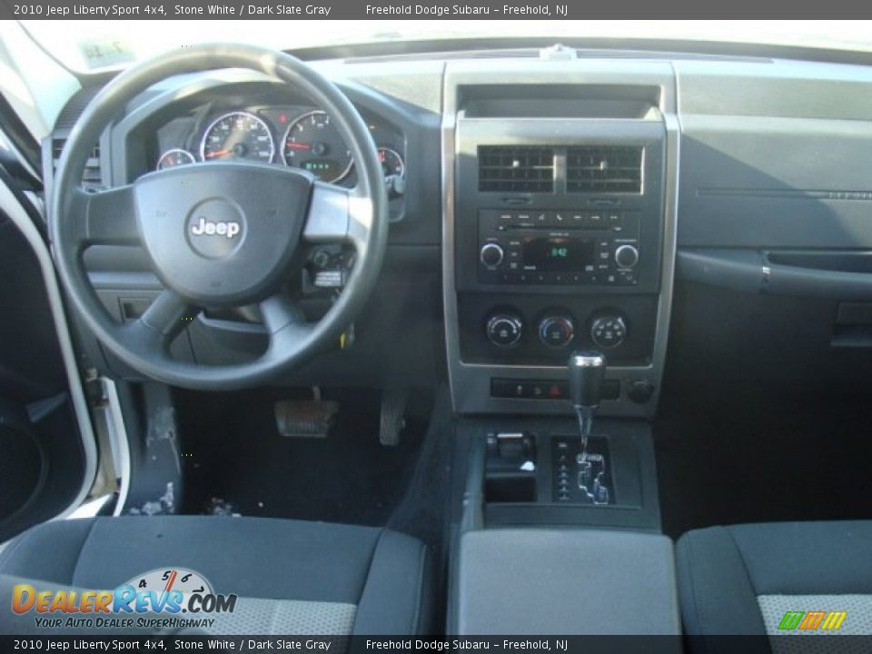 2010 Jeep Liberty Sport 4x4 Stone White / Dark Slate Gray Photo #17