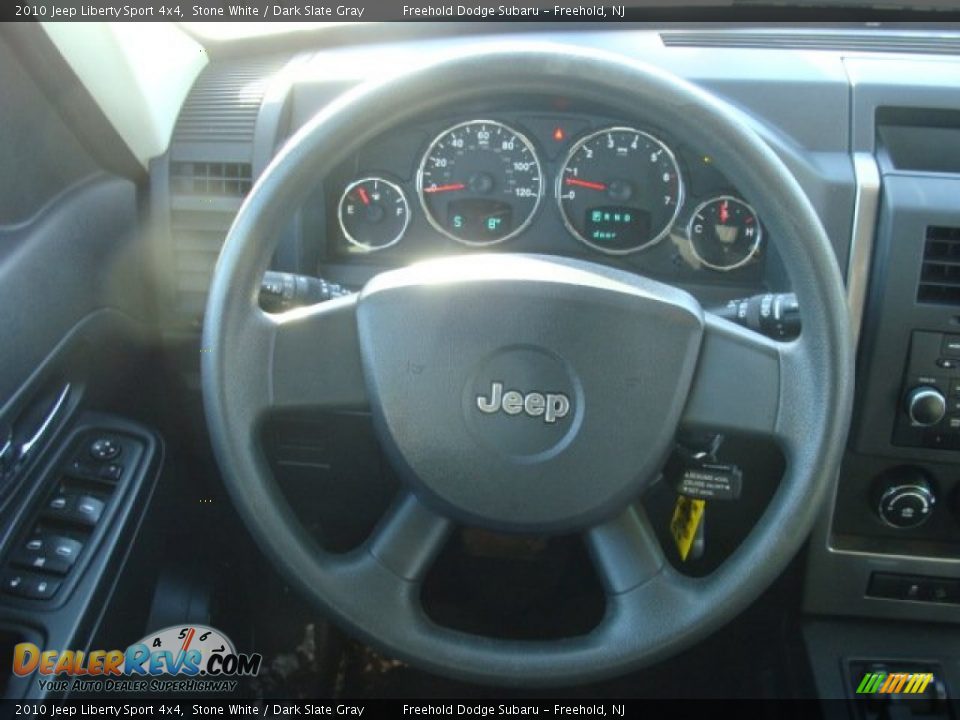 2010 Jeep Liberty Sport 4x4 Stone White / Dark Slate Gray Photo #18