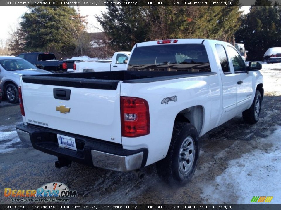 2013 Chevrolet Silverado 1500 LT Extended Cab 4x4 Summit White / Ebony Photo #13