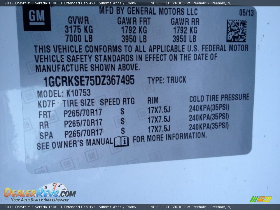 2013 Chevrolet Silverado 1500 LT Extended Cab 4x4 Summit White / Ebony Photo #23