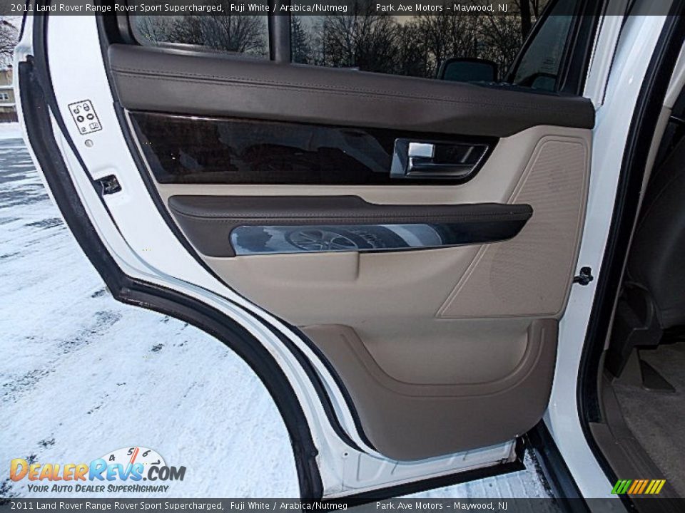 2011 Land Rover Range Rover Sport Supercharged Fuji White / Arabica/Nutmeg Photo #17
