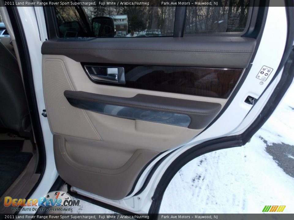 2011 Land Rover Range Rover Sport Supercharged Fuji White / Arabica/Nutmeg Photo #25