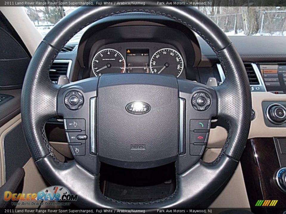 2011 Land Rover Range Rover Sport Supercharged Fuji White / Arabica/Nutmeg Photo #34