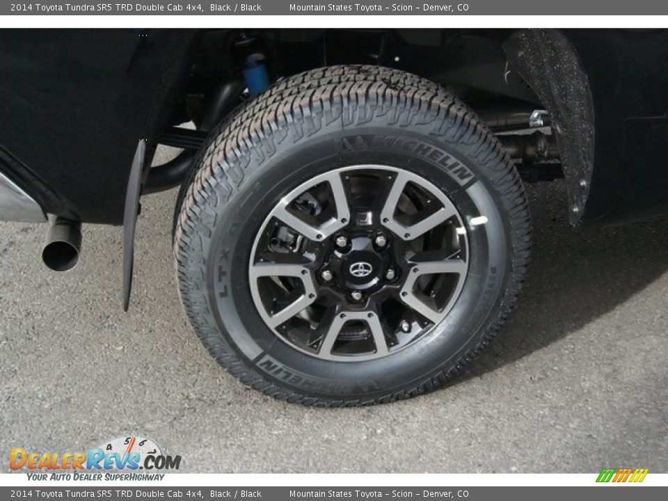 2014 Toyota Tundra SR5 TRD Double Cab 4x4 Black / Black Photo #9