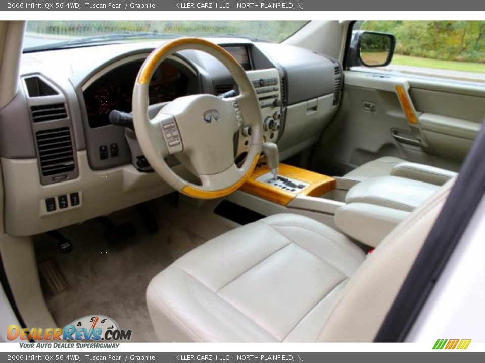 2006 Infiniti QX 56 4WD Tuscan Pearl / Graphite Photo #14