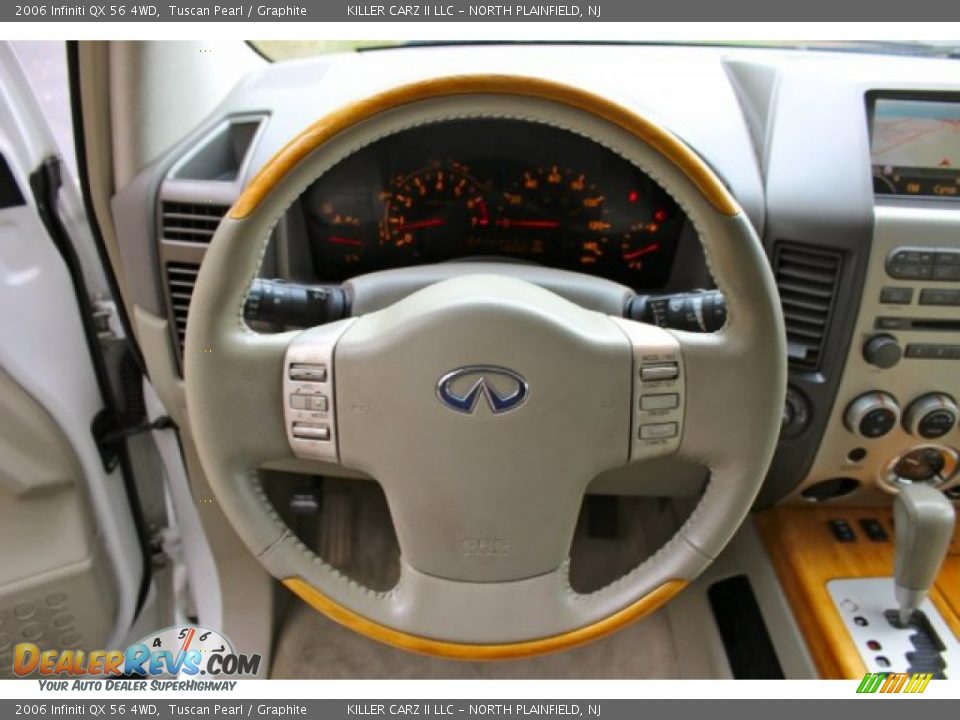 2006 Infiniti QX 56 4WD Tuscan Pearl / Graphite Photo #16