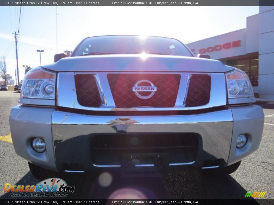 2012 Nissan Titan SV Crew Cab Brilliant Silver / Charcoal Photo #2