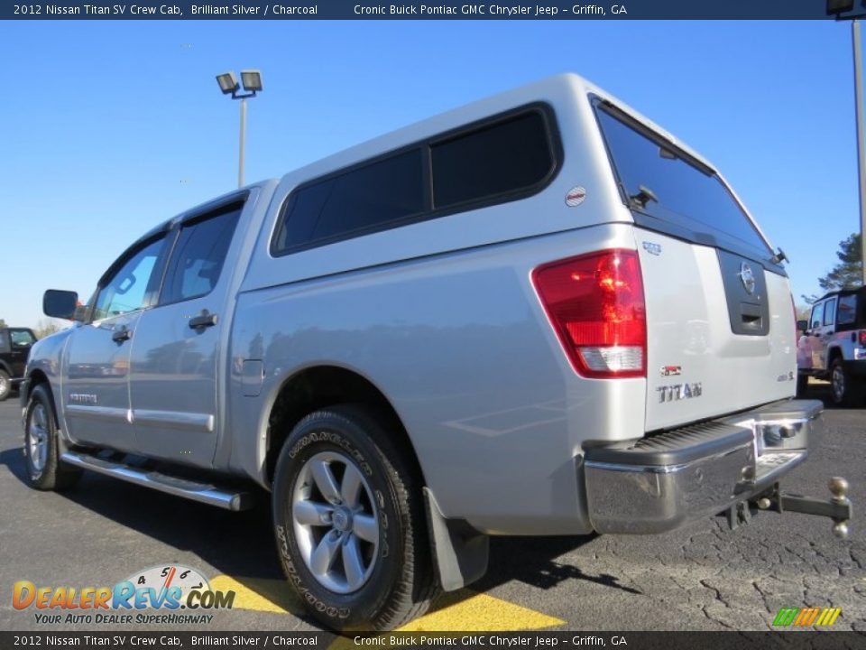 2012 Nissan Titan SV Crew Cab Brilliant Silver / Charcoal Photo #5