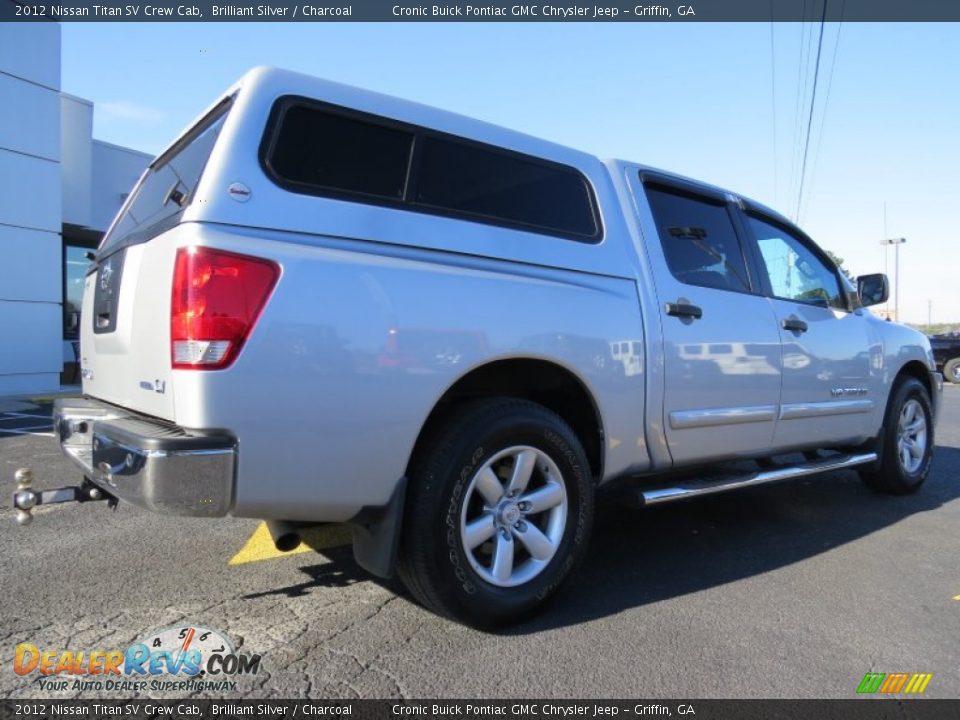 2012 Nissan Titan SV Crew Cab Brilliant Silver / Charcoal Photo #7