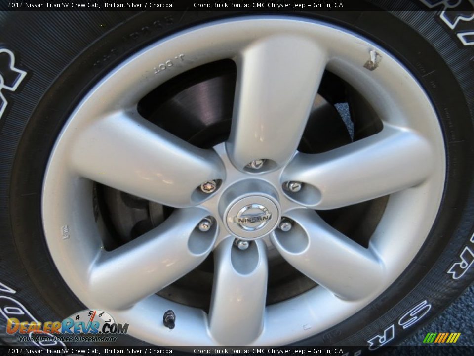 2012 Nissan Titan SV Crew Cab Brilliant Silver / Charcoal Photo #9